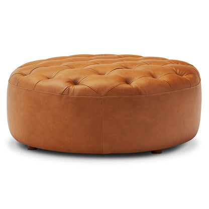 Poly & Bark Ascot Ottoman - Full Grain Genuine Italian Leather