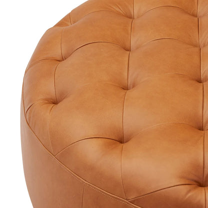 Poly & Bark Ascot Ottoman - Full Grain Genuine Italian Leather