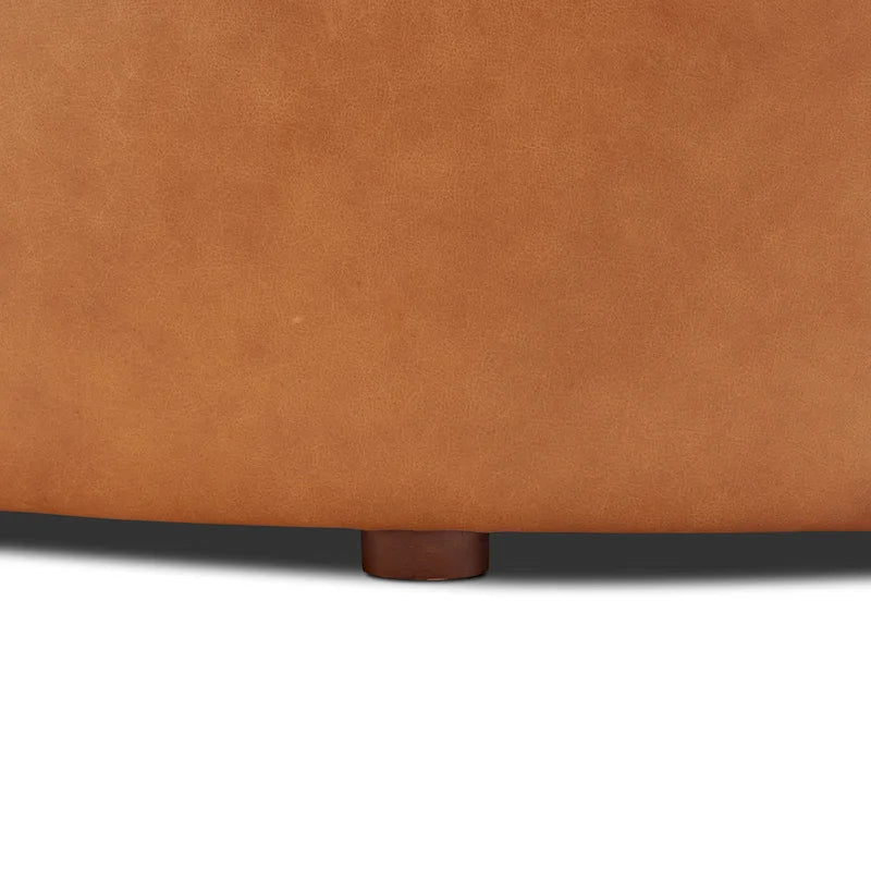 Poly & Bark Ascot Ottoman - Full Grain Genuine Italian Leather