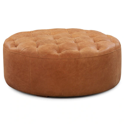 Poly & Bark Ascot Ottoman - Full Grain Genuine Italian Leather
