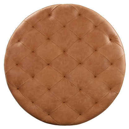 Poly & Bark Ascot Ottoman - Full Grain Genuine Italian Leather
