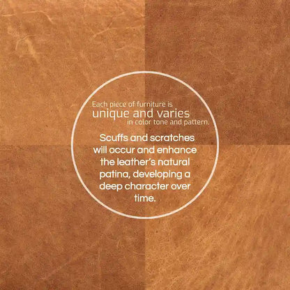 Poly & Bark Ascot Ottoman - Full Grain Genuine Italian Leather