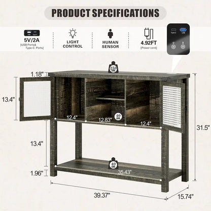 39Wide Console Table