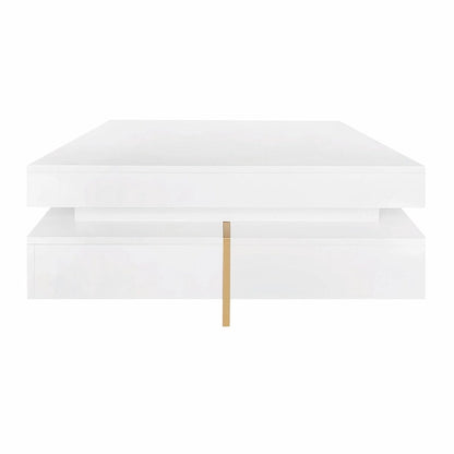 Stylish High Gloss Coffee Table with 4 Drawers