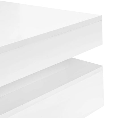 Stylish High Gloss Coffee Table with 4 Drawers