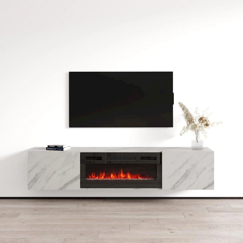 Baja BL-EF Floating Fireplace TV Stand