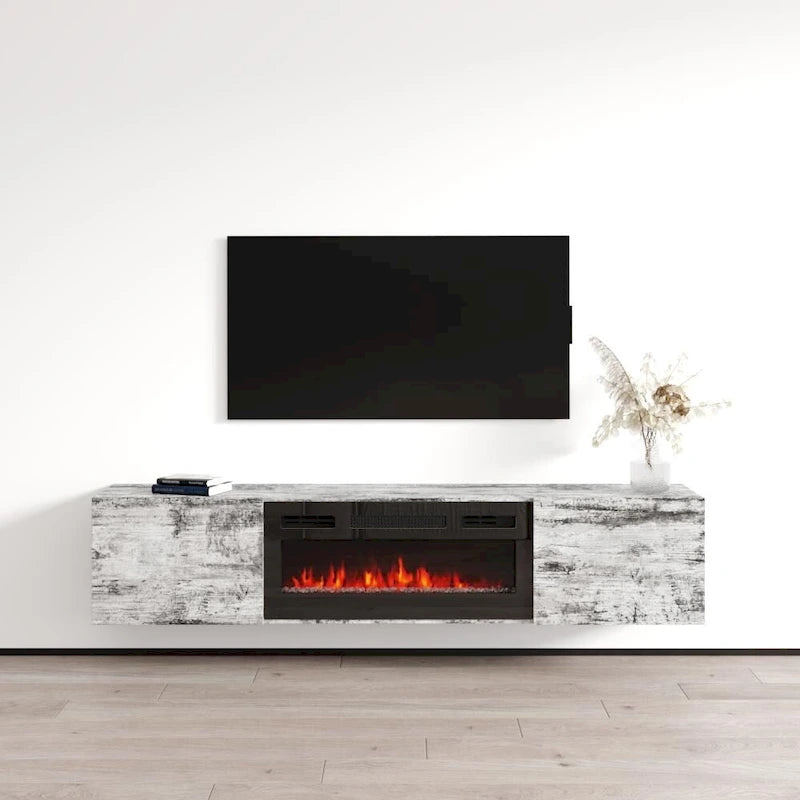 Baja BL-EF Floating Fireplace TV Stand