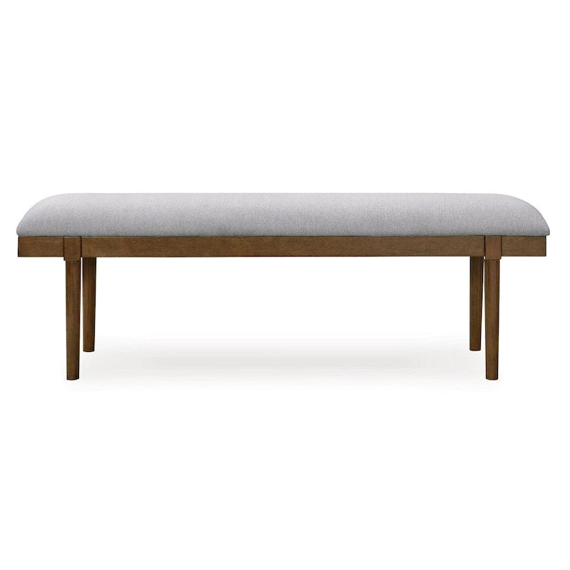 Signature Design by Ashley Lyncott Gray/Brown 59 Upholstered Dining Bench - 59.25 W x 15.13 D x 19.75 H
