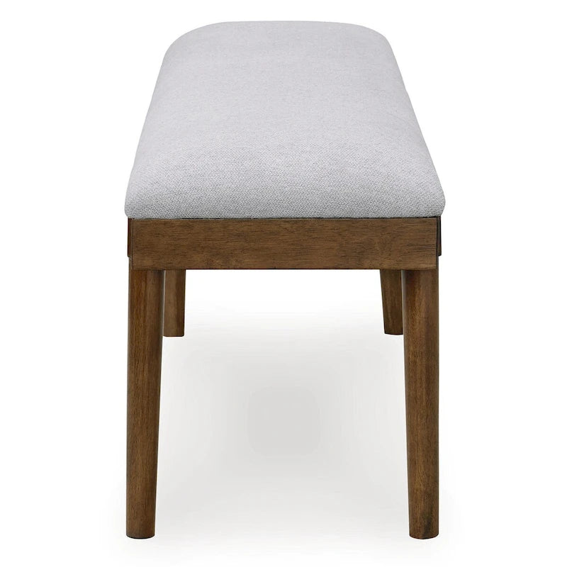 Signature Design by Ashley Lyncott Gray/Brown 59 Upholstered Dining Bench - 59.25 W x 15.13 D x 19.75 H