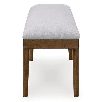 Signature Design by Ashley Lyncott Gray/Brown 59 Upholstered Dining Bench - 59.25 W x 15.13 D x 19.75 H