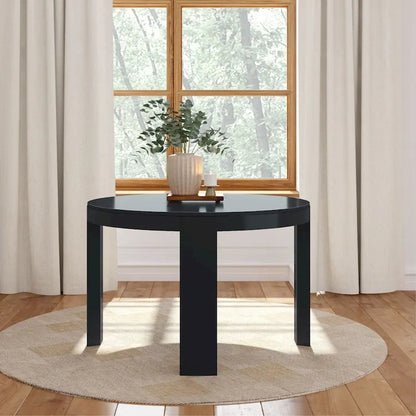 Plank and Beam Contour Solid Wood Round Dining Table - 47