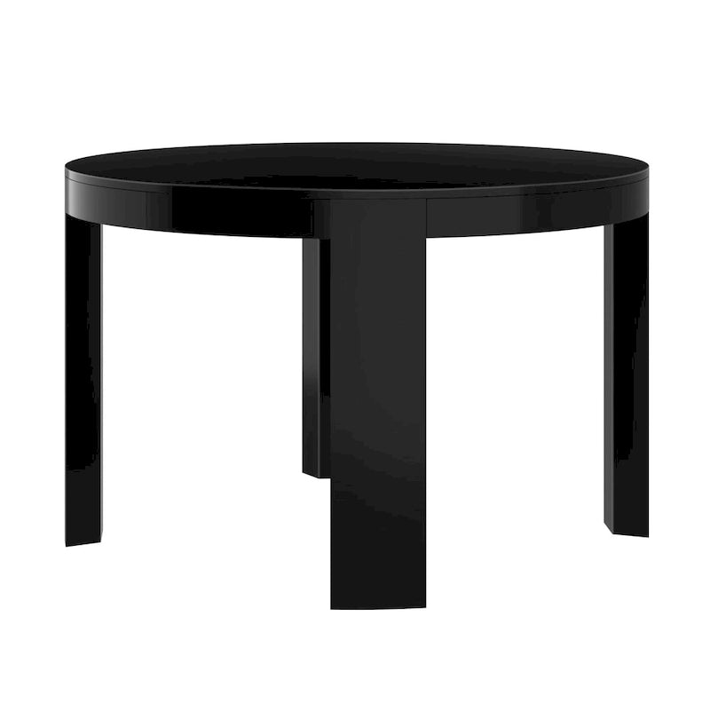 Plank and Beam Contour Solid Wood Round Dining Table - 47