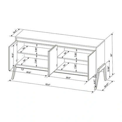 Manhattan Comfort Mid Century Modern Gales Sideboard Buffet