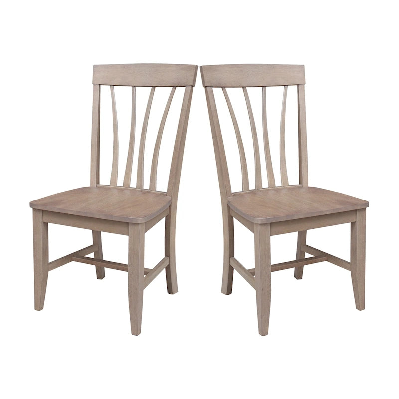 Soma Solid Wood Fanback Chairs Set of 2