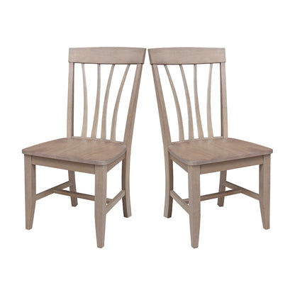 Soma Solid Wood Fanback Chairs Set of 2