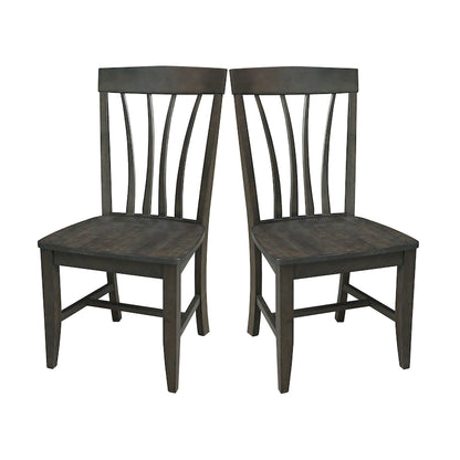 Soma Solid Wood Fanback Chairs Set of 2