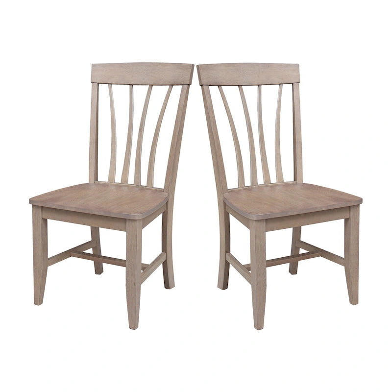 Soma Solid Wood Fanback Chairs Set of 2