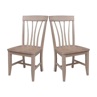 Soma Solid Wood Fanback Chairs Set of 2