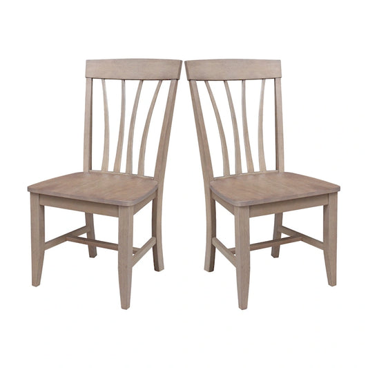 Soma Solid Wood Fanback Chairs Set of 2