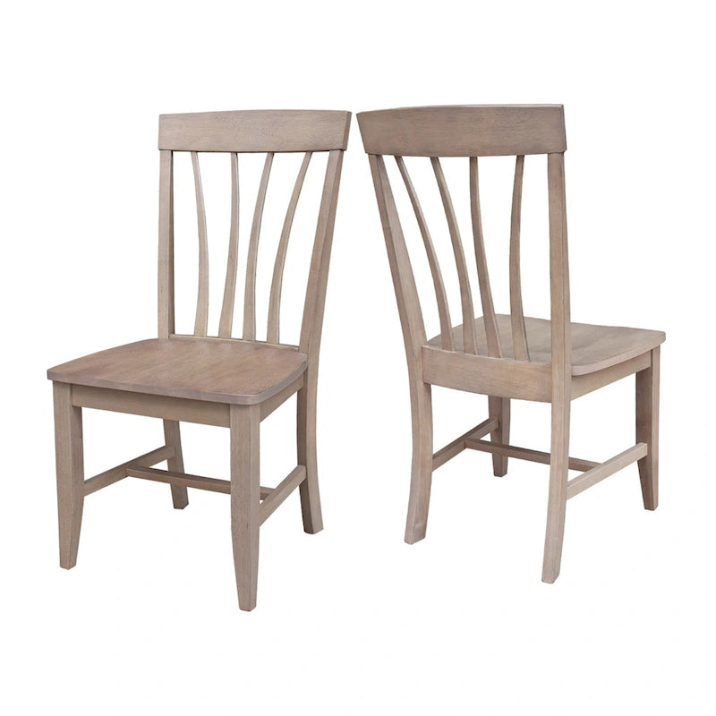 Soma Solid Wood Fanback Chairs Set of 2