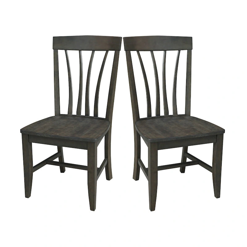 Soma Solid Wood Fanback Chairs Set of 2