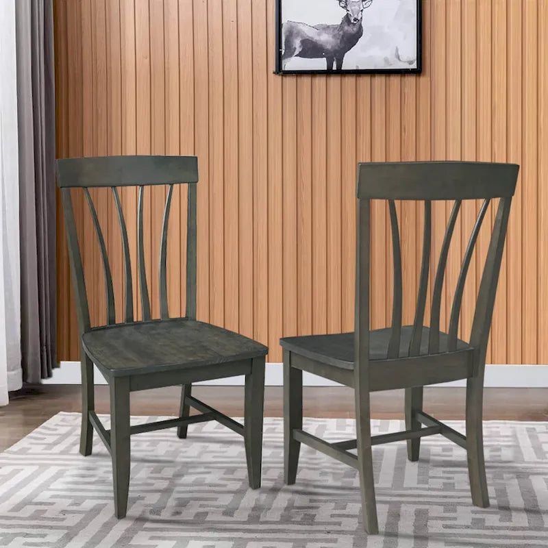 Soma Solid Wood Fanback Chairs Set of 2