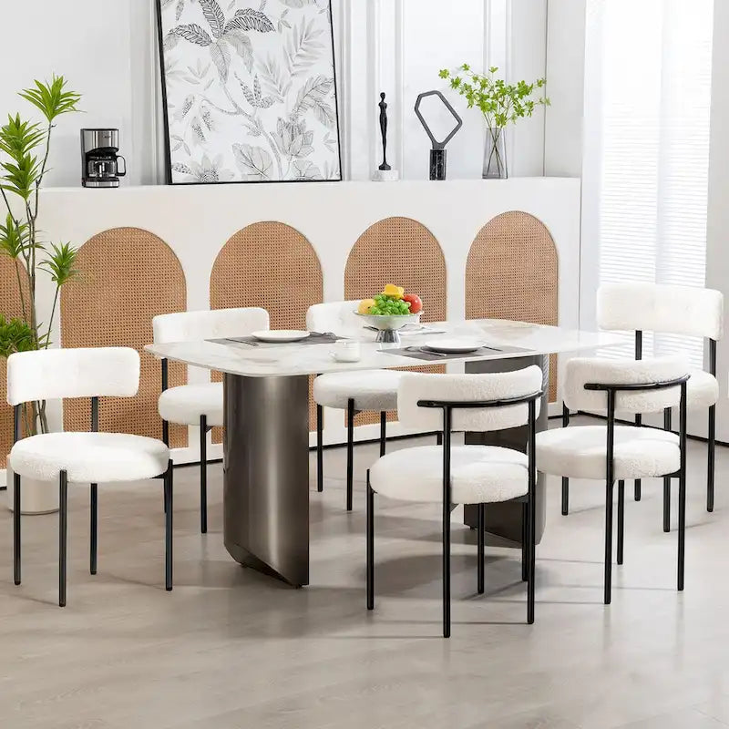 AVAWING Dining Chairs Mid-Century Modern Kitchen Chairs Set of 6