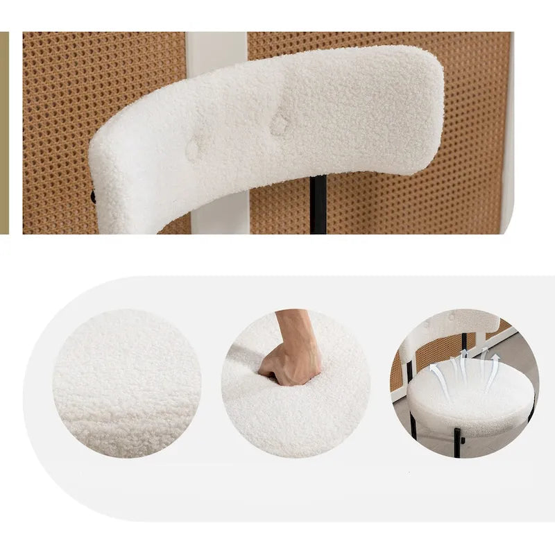 AVAWING Dining Chairs Mid-Century Modern Kitchen Chairs Set of 6