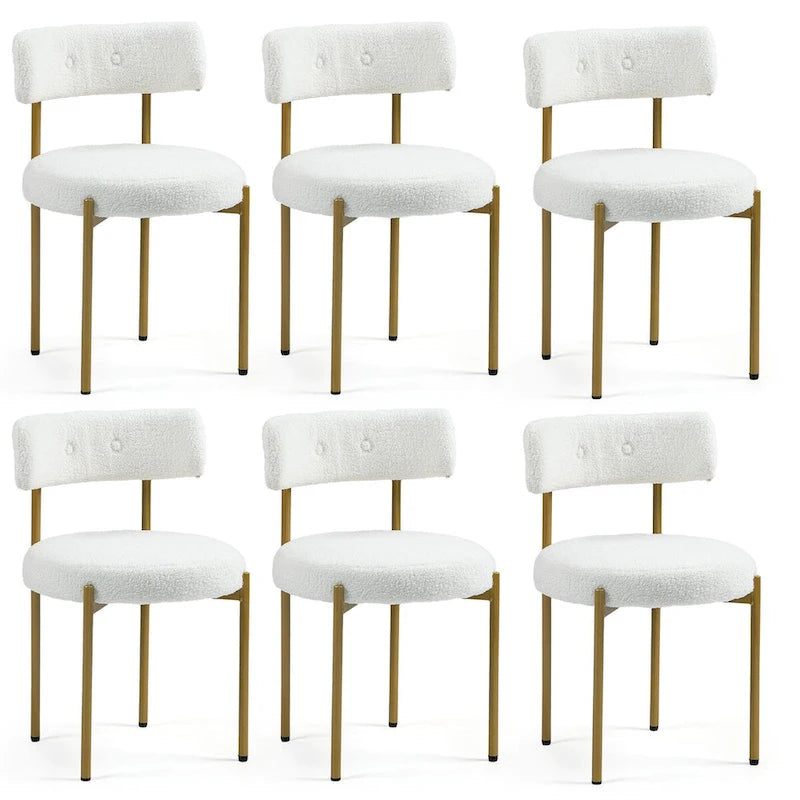 AVAWING Dining Chairs Mid-Century Modern Kitchen Chairs Set of 6