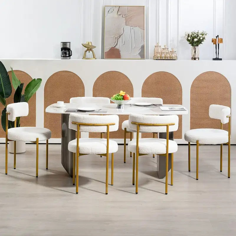 AVAWING Dining Chairs Mid-Century Modern Kitchen Chairs Set of 6