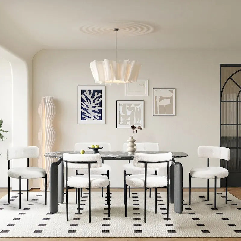 AVAWING Dining Chairs Mid-Century Modern Kitchen Chairs Set of 6