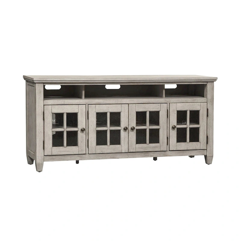 Heartland Antique White Tobacco Entertainment Center