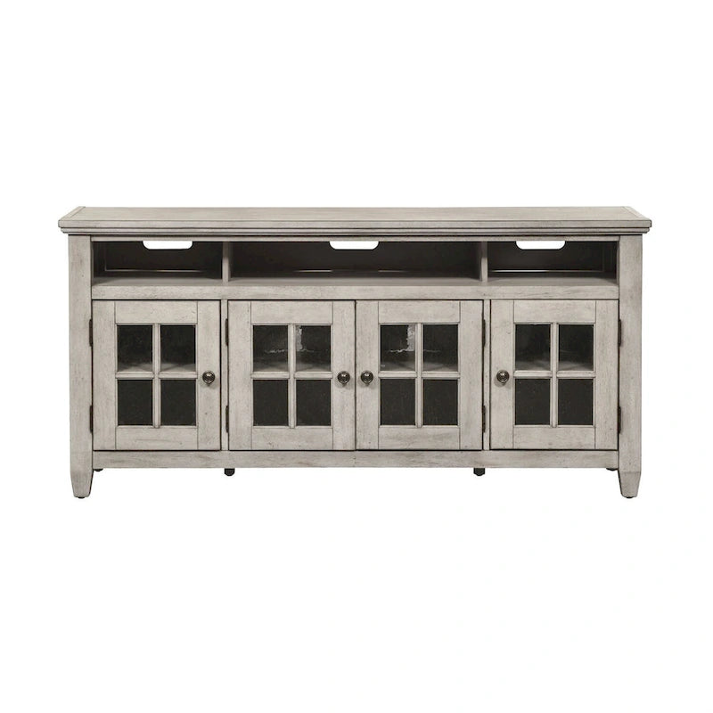 Heartland Antique White Tobacco Entertainment Center
