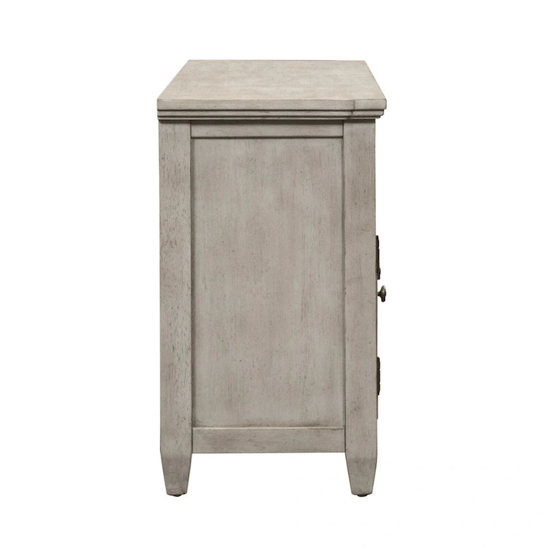 Heartland Antique White Tobacco Entertainment Center