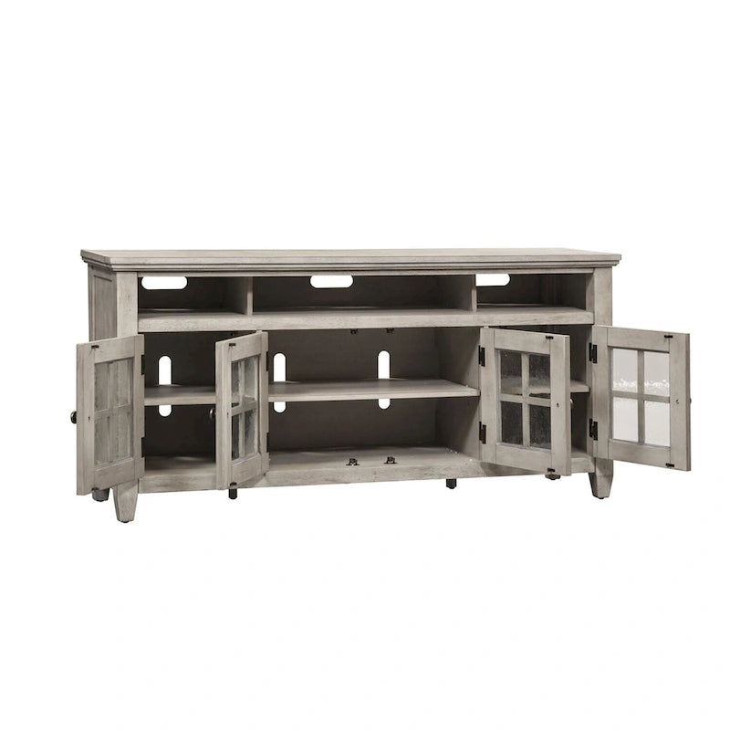 Heartland Antique White Tobacco Entertainment Center