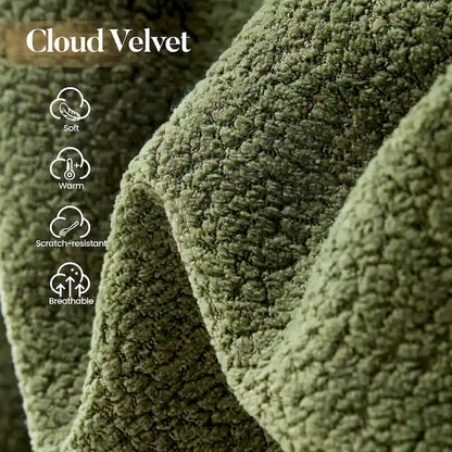 HOOOWOOO Modern Upholstery Chaise Sofa with Pillows for Living Room