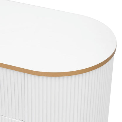 Modern TV Stand for TVs up to 80 Inches, Entertainment Center with Drawers and Cabinet