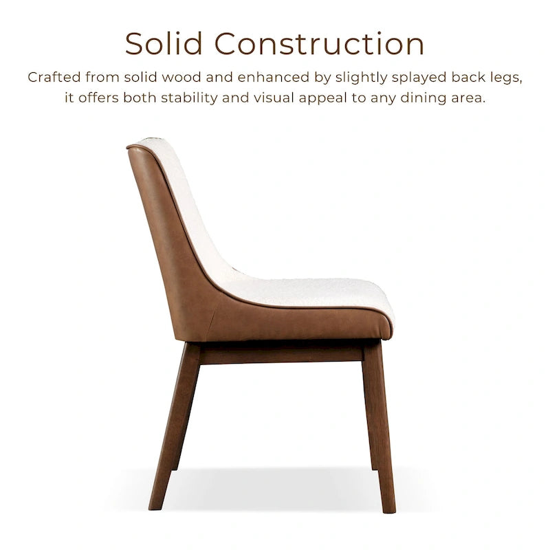 Furniture of America Beau III Mid-century 2-Pack Wingback Dining Chair Set