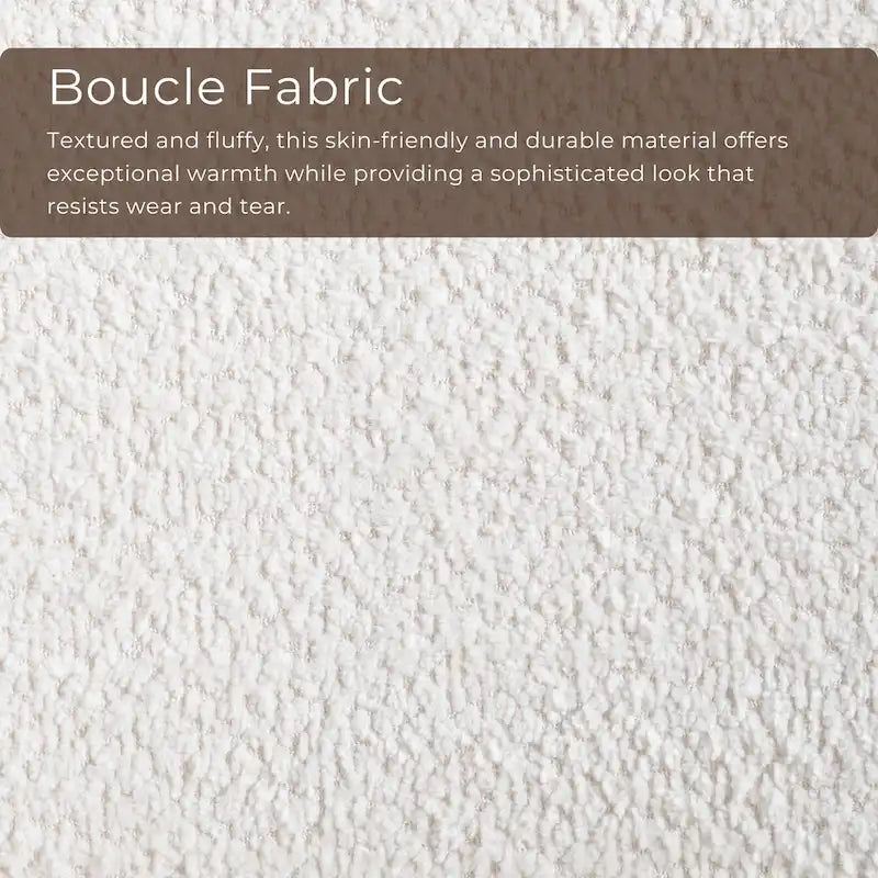 Furniture of America Beau I Mid-century 2-Pack Walnut Dining Chair Set with Boucle Seats