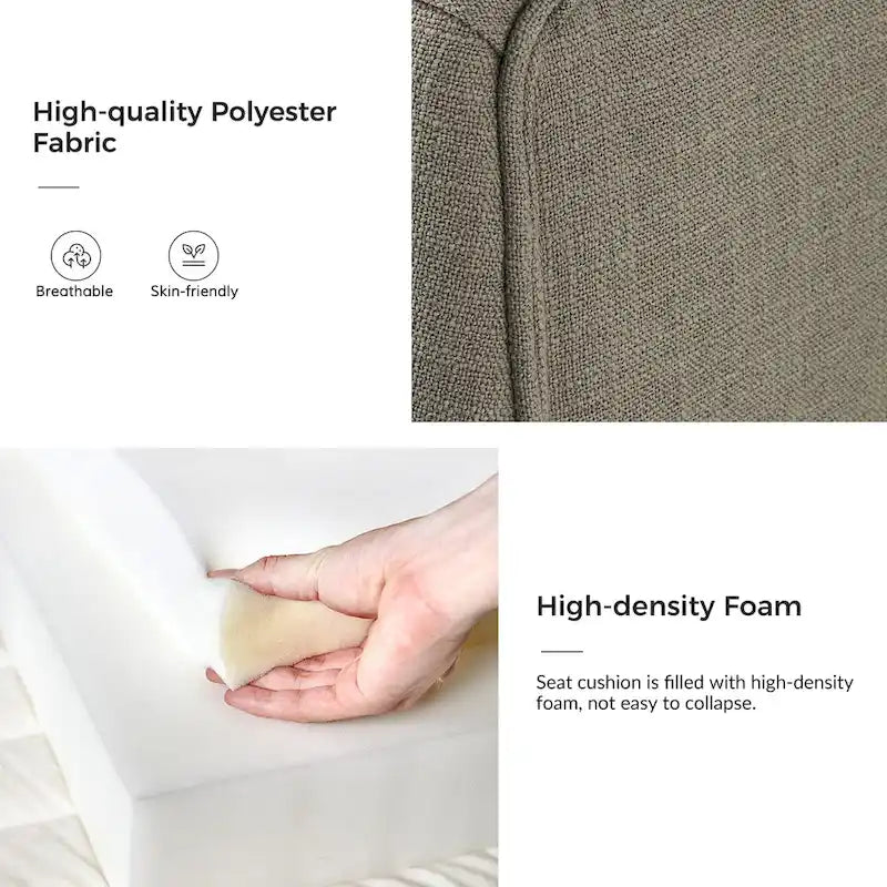 Albert Farmhouse Upholstered Solid Wood Dining Chair Set of 2 by HULALA HOME