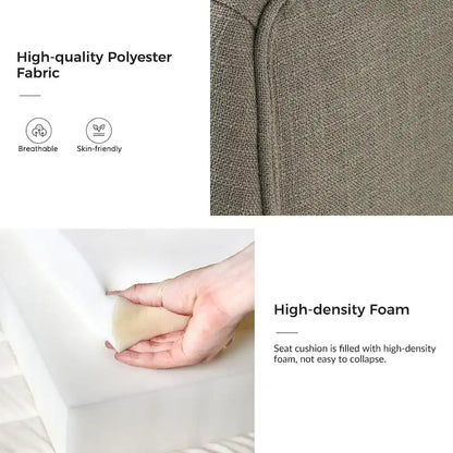 Albert Farmhouse Upholstered Solid Wood Dining Chair Set of 2 by HULALA HOME