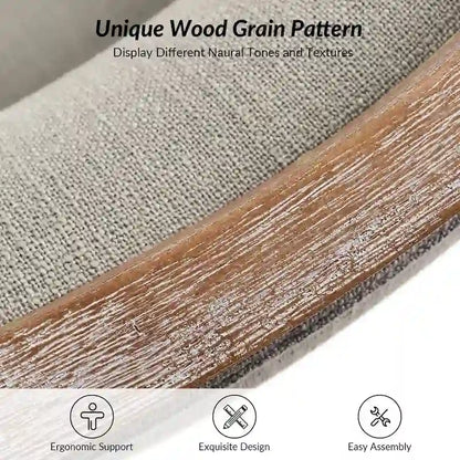 Albert Farmhouse Upholstered Solid Wood Dining Chair Set of 2 by HULALA HOME