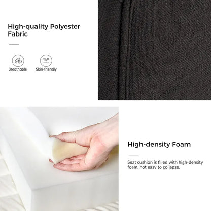 Albert Farmhouse Upholstered Solid Wood Dining Chair Set of 2 by HULALA HOME