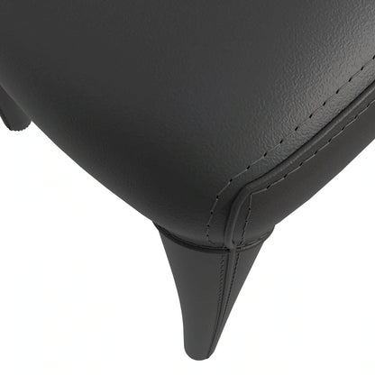 Solace Modern Dining Chair in Upholstered Leather with Steel Frame & Legs by LeisureMod