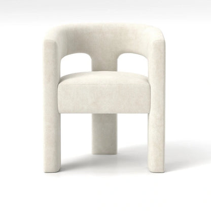 SEYNAR Modern Glam Velvet Upholstered Dining Chair, Open-Back Accent Chair Set of 6