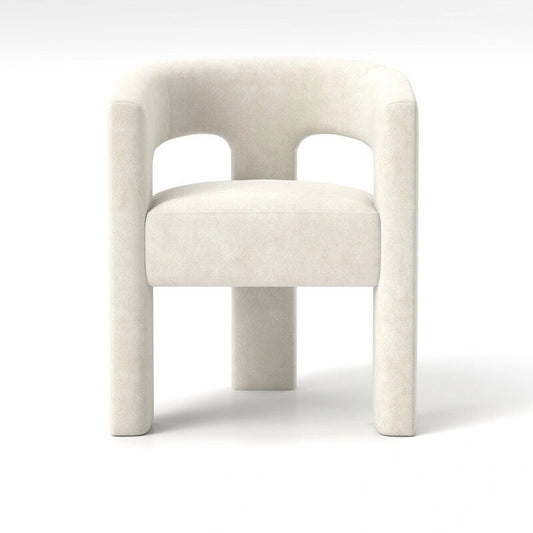 SEYNAR Modern Glam Velvet Upholstered Dining Chair, Open-Back Accent Chair Set of 6