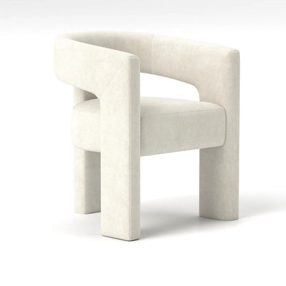 SEYNAR Modern Glam Velvet Upholstered Dining Chair, Open-Back Accent Chair Set of 6