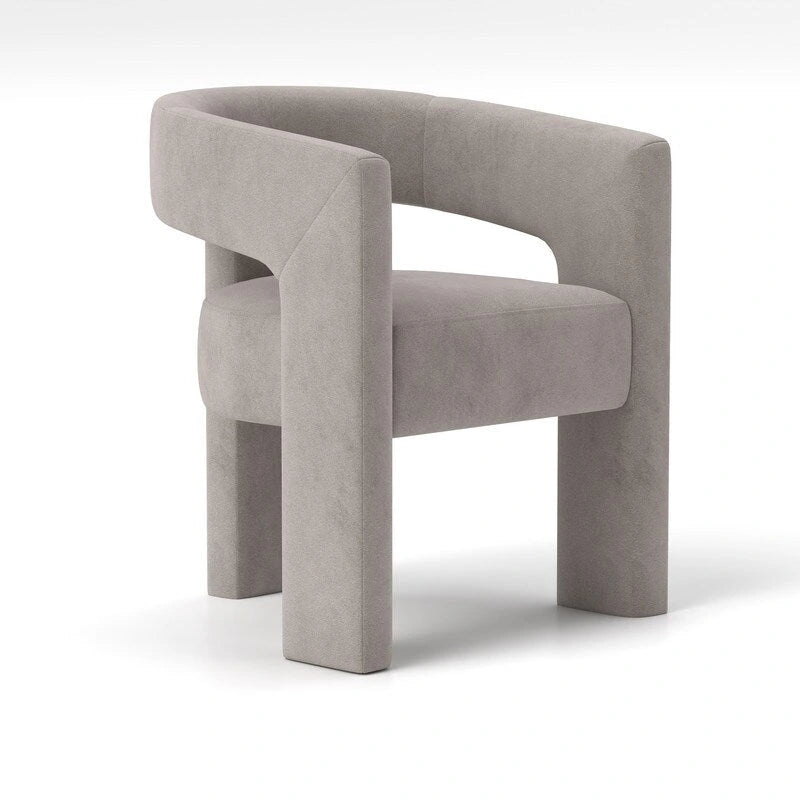 SEYNAR Modern Glam Velvet Upholstered Dining Chair, Open-Back Accent Chair Set of 6