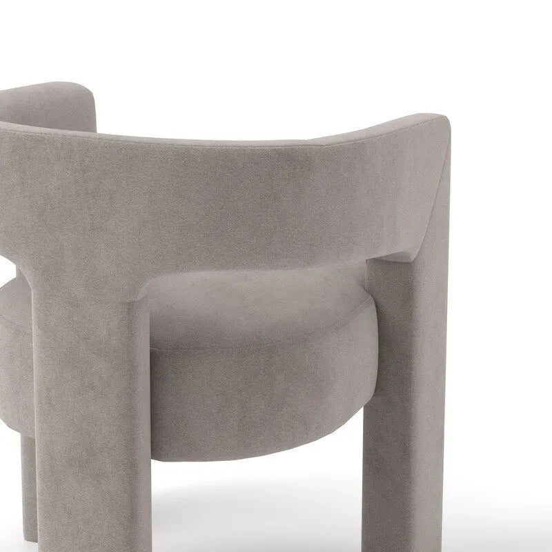 SEYNAR Modern Glam Velvet Upholstered Dining Chair, Open-Back Accent Chair Set of 6