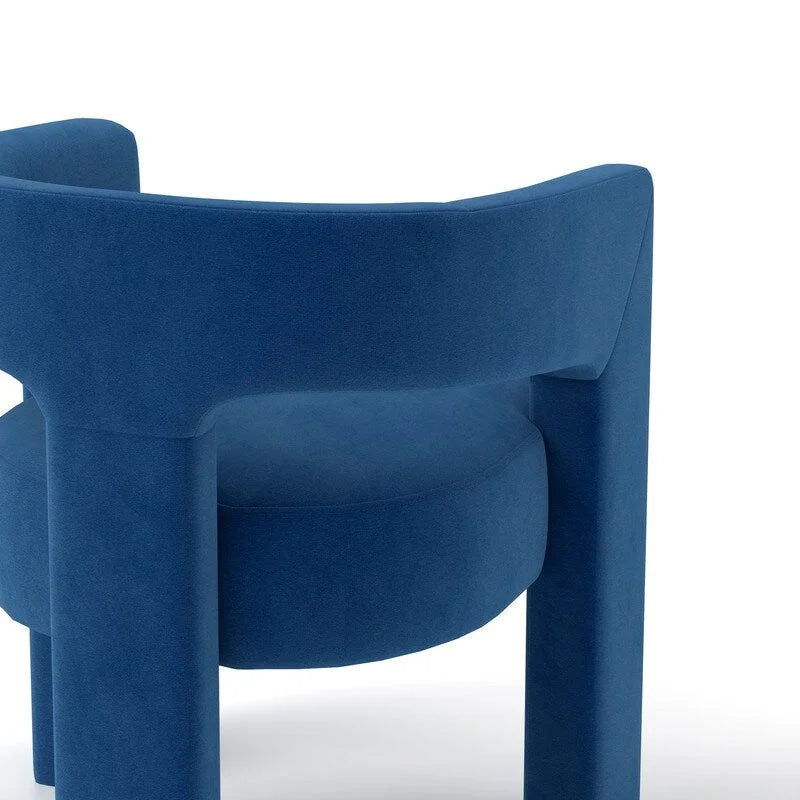 SEYNAR Modern Glam Velvet Upholstered Dining Chair, Open-Back Accent Chair Set of 6